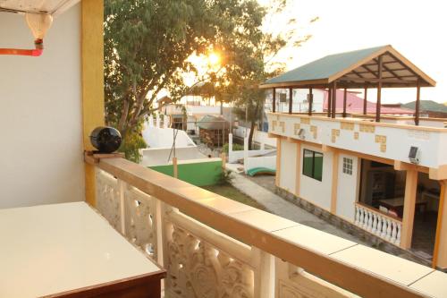a model of a building on a balcony at Good Guys Beach Resort in Botolan