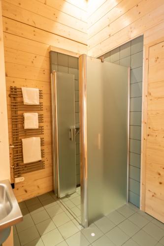 Ένα μπάνιο στο Naturhotel BASISLAGER Fichtelberg