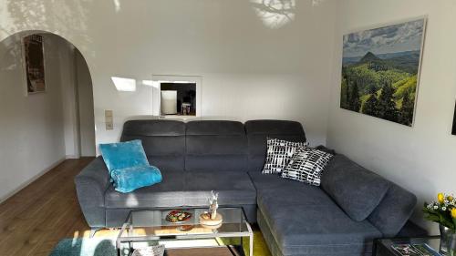 Posezení v ubytování Ferienwohnung Weltachs