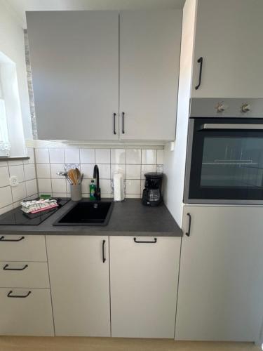 Dapur atau dapur kecil di Haus Sandbank