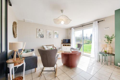 Maison pour 6 avec jardin à 500 m de la plage