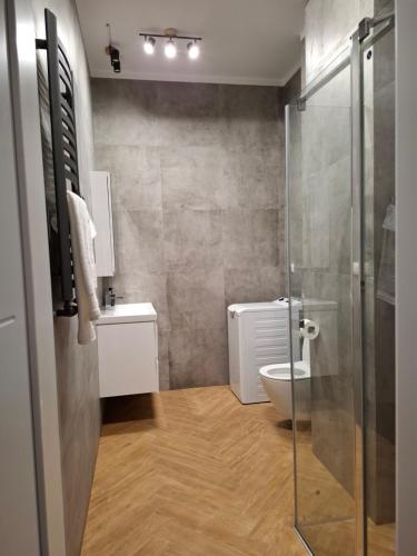 Ένα μπάνιο στο Apartament Warszawska