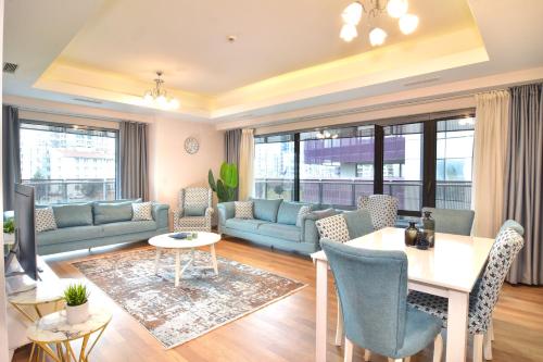 Posezení v ubytování Maslak 3-bedroom Escape Perfect For Families