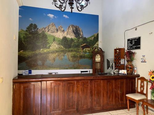 Nespecifikovaný výhled na hory nebo výhled na hory při pohledu z hotelu