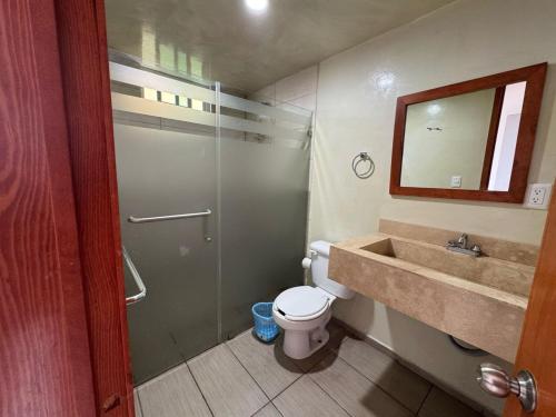 OYO Hotel Familiar Tollan Cholulaにあるバスルーム