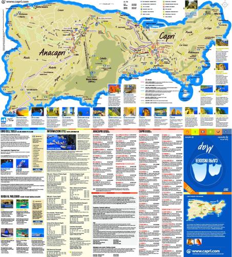 a map of argentina and its attractions at Cataldo Guest House in Capri