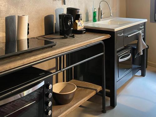 Η κουζίνα ή μικρή κουζίνα στο Zeller Kehr Apartment