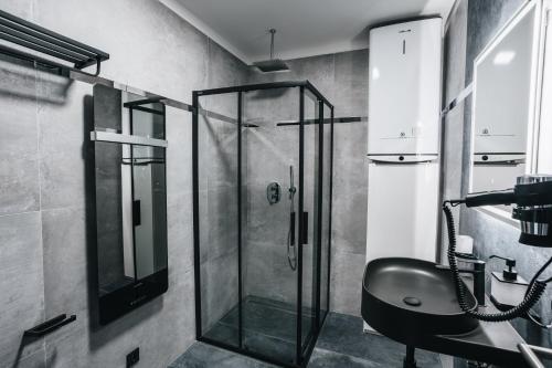 Koupelna v ubytování Apartmány U Doskočilů