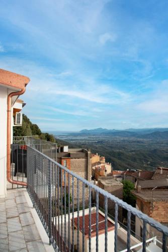a view from the balcony of a house at B&B Golgo in Baunei