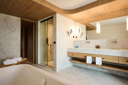 Koupelna v ubytování Sorell Hotel Speer