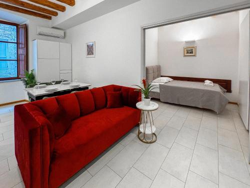 Χώρος καθιστικού στο Apartments Lovro & Lena