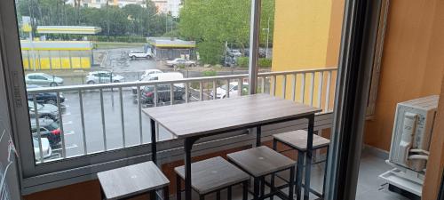 Ban công/sân hiên tại CAP5 Studio climatisé Cap D'Agde