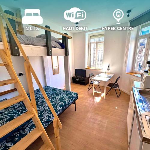 Charmant Studio 3 pers - Hyper centre d'Arras