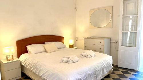 Postel nebo postele na pokoji v ubytování House IL Bahar