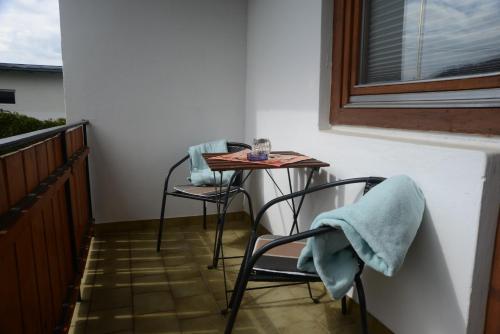 Χώρος καθιστικού στο Pension Eule