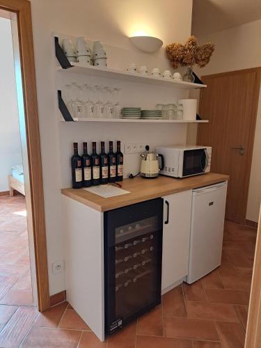 Una cocina o zona de cocina en Modrá Hortenzie