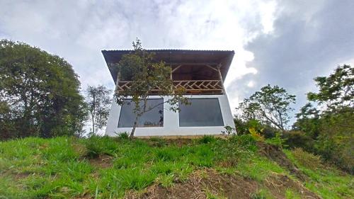 Un jardín fuera de Cabañas Ecoturismo Evy