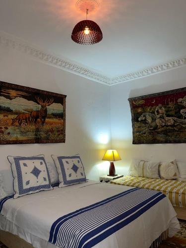 Postel nebo postele na pokoji v ubytování Dar hana