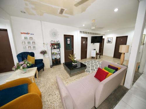 Χώρος καθιστικού στο Hotel O Innap Kota Bharu
