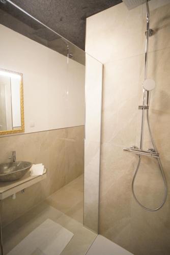 Salle de bains dans l'établissement Gstattlhof Mountain Farmhouse