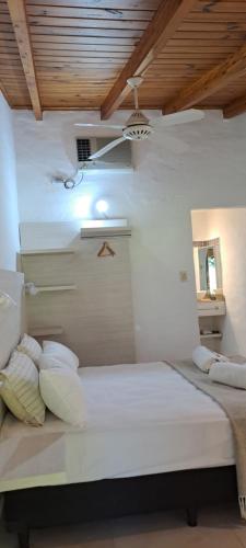 Ένα ή περισσότερα κρεβάτια σε δωμάτιο στο Ex Hostal del Parque