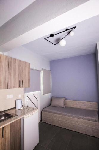 Η κουζίνα ή μικρή κουζίνα στο Salty Sea View Apartments