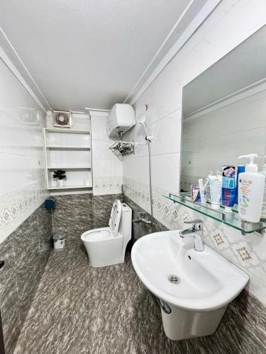 Koupelna v ubytování Hava House