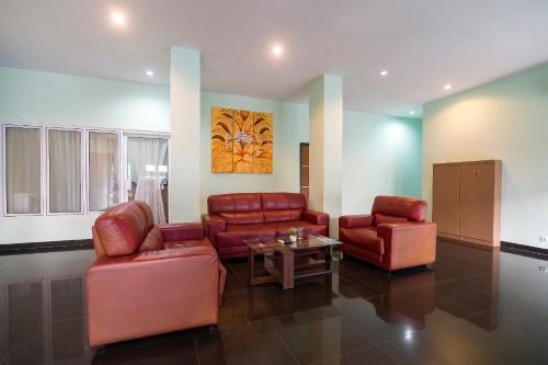 Χώρος καθιστικού στο Hotel O Appartel Cempaka