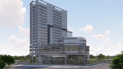 a rendering of a tall office building at Grand Mercure Batam Centre in Batam Center