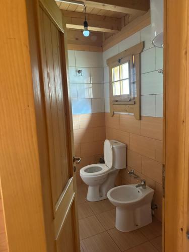 LëpushëにあるBujtina Pepushaj Lepusheのトイレと洗面台付きのバスルーム