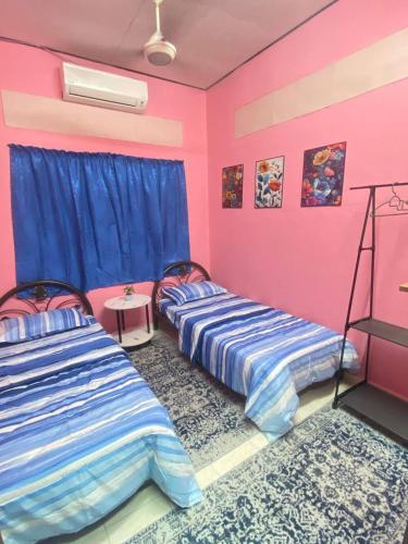 Hostel Qamaarにあるベッド