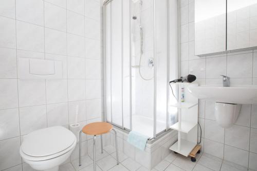 Ένα μπάνιο στο Ferienwohnungen Chiara Schäfler