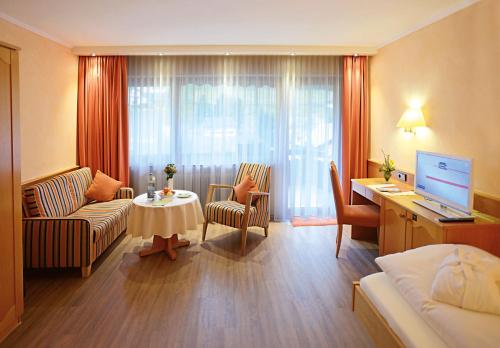 Χώρος καθιστικού στο Hotel Waldlust