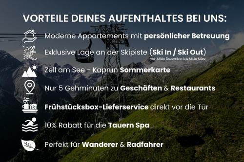 Appartements Bergfried - Ski In Ski Out bis ca Mitte oder Ende März, inklusive Sommerkarte, zentral mit Ausblick über Kaprun photo 2