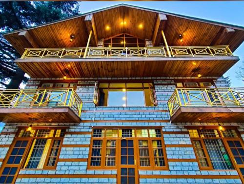 Balkón nebo terasa v ubytování Manali Curve Resort