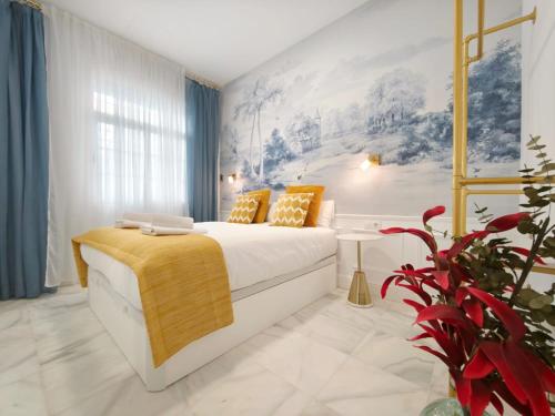 En eller flere senge i et værelse på Cathedral Luxury Suite