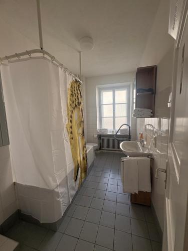 Ένα μπάνιο στο Zentrale Altbauwohnung