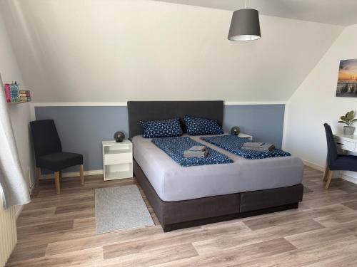 Postel nebo postele na pokoji v ubytování Ferienwohnung Elbglück