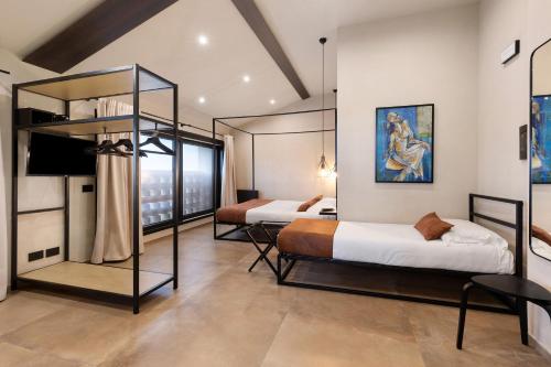 Кровать или кровати в номере Agriturismo Casa Pezzo