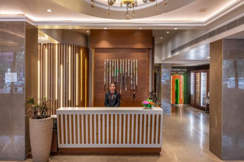 Lobi atau kawasan kaunter penerimaan di Comfort Inn Alstonia