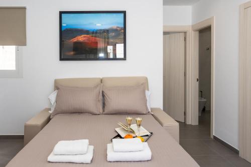 Postel nebo postele na pokoji v ubytování Eslanzarote Aptos Mozaga Nice by Corujo