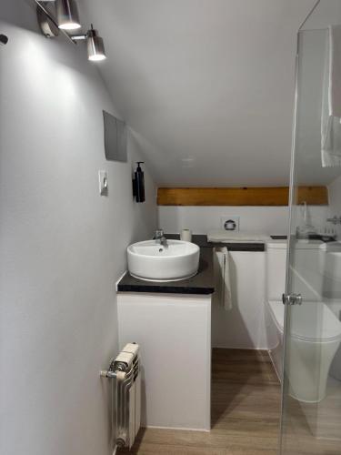 Kamar mandi di Hostal As Margaritas
