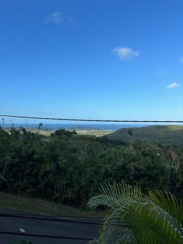 a view of the ocean from a road at Maison SOLEIL - VAUCLIN in Le Vauclin