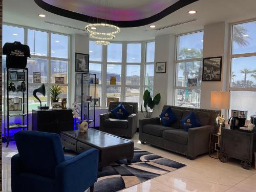 Un lugar para sentarse en The Streamline Hotel - Daytona Beach