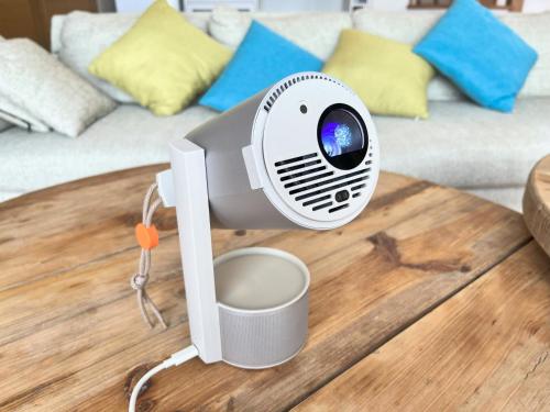 a table topped with a table top with a security camera at S-villa Nasu Blanca in Nasu