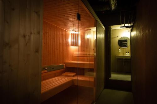 Koupelna v ubytování Zero Box Lodge Porto