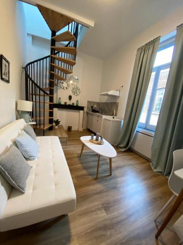 Χώρος καθιστικού στο apartement city center mons