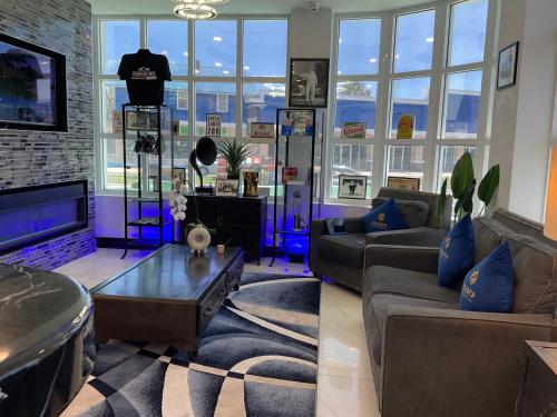 Un lugar para sentarse en The Streamline Hotel - Daytona Beach