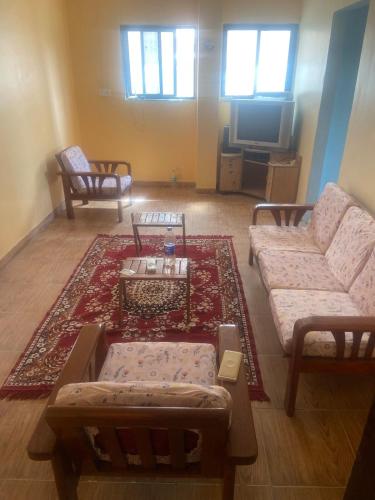 Posezení v ubytování Hari Prasad Homestay