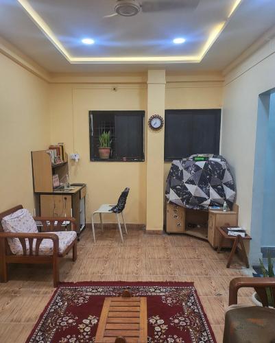 Posezení v ubytování Hari Prasad Homestay